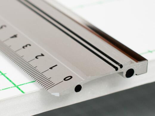 Produktbild von Silverline Aluminium-Dreikantlineal 300 Mm – Sechs Skalen (1:20, 1:25, 1:50, 1:75, 1:100, 1:125) Für Präzises Anreißen & Schneiden